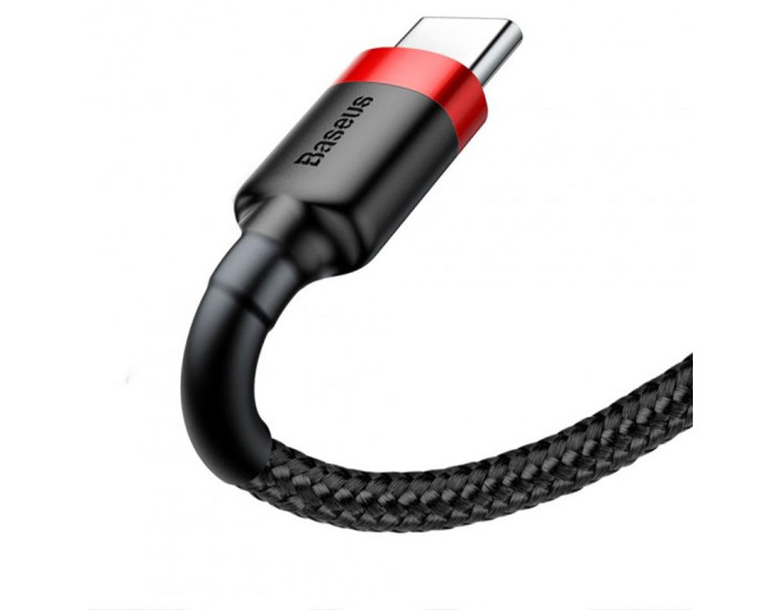 Кабель USB Baseus Cafule USB to Type-C (1m) Black/Red (CATKLF-B91)