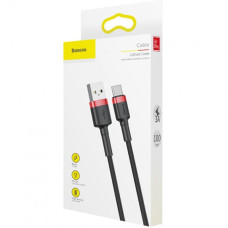 Кабель USB Baseus Cafule USB to Type-C (1m) Black/Red (CATKLF-B91)