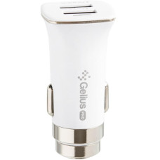 Автомобильное зарядное устройство Gelius Pro Apollo (GP-CC01, 2USB, 3.1A) с кабелем iPhone X White