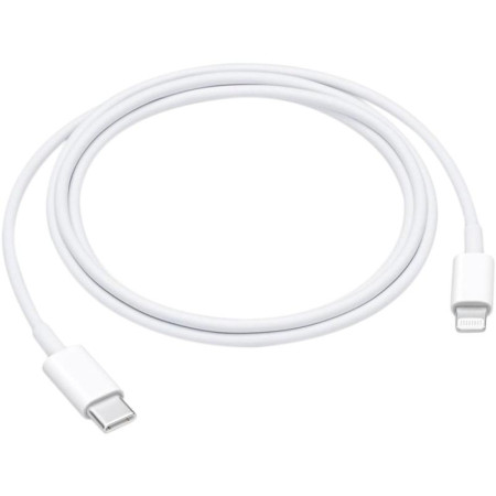 Кабель USB-C  99% Original Type-C to Lightning 1m ( чип MFI Foxconn) (тех.пак). White