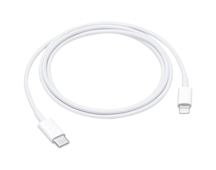 Кабель USB-C 99% Original Type-C to Lightning 1m (чіп MFI Foxconn) (тех.пак) White