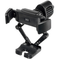 Автотримач в дефлектор XO C95 (Чорний / Black)