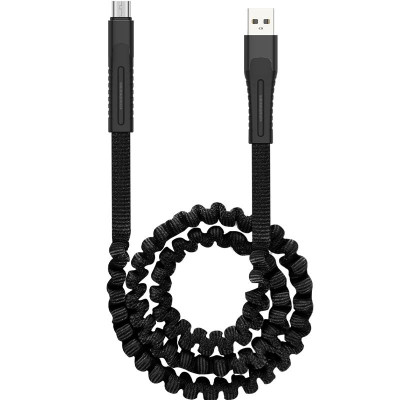 Кабель USB Gelius Pro Spring GP-UC101 Micro USB (2.4A) (черный \ Black)