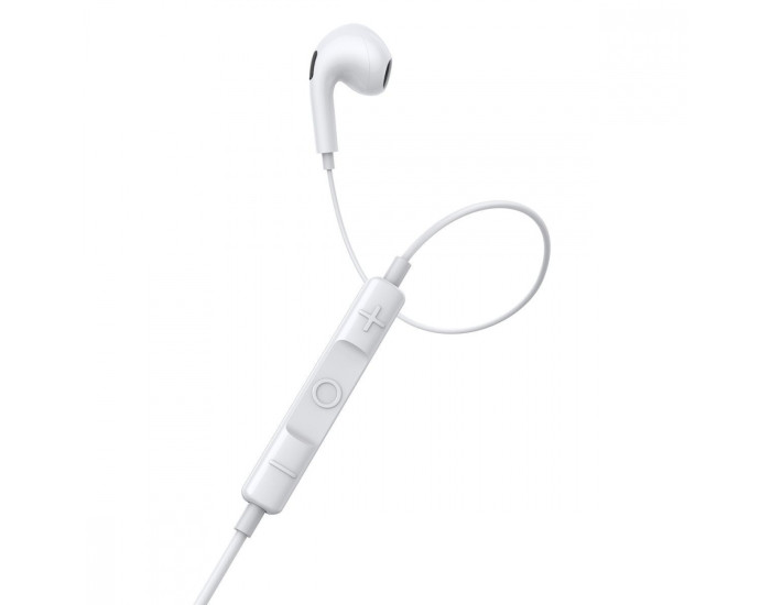Провідні навушники Baseus Encok 3.5mm Wired Earphone H17, White (NGCR020002)