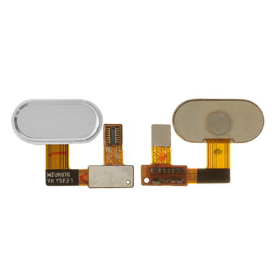 Шлейф для Meizu U20, кнопки меню, Білий