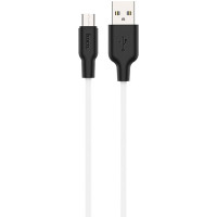 Кабель Hoco X21 Silicone MicroUSB Black/White (1m)