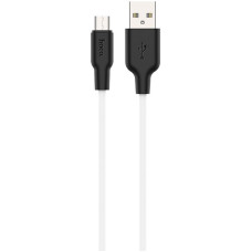 Кабель Hoco X21 Silicone MicroUSB Black/White (1m)