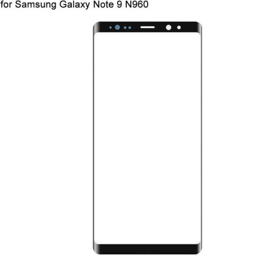 Стекло фронтальное с OCA пленкой Samsung N960F Galaxy Note 9, черное