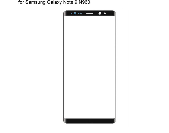 Стекло фронтальное с OCA пленкой Samsung N960F Galaxy Note 9, черное