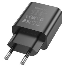 Мережеве зарядний пристрій Borofone BA71A (PD20W) чорний