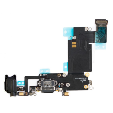 Шлейф для iPhone 6S Plus, коннектора наушников, коннектора зарядки, с микрофоном, черный