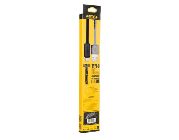 Кабель USB Cable Remax (OR) RT-C1 USB to Type-C (5-057) Black