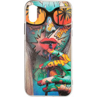 Чохол-силікон Print Case for iphone X/ XS №4
