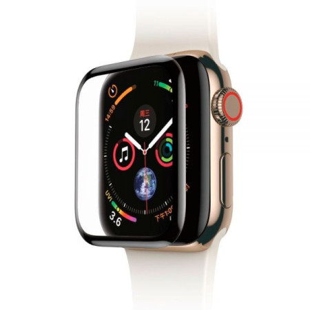 Защитное стекло Baseus Curved-Screen Apple Watch 38mm 3D (Черный / Black) (SGAPWA4-C01) (0.23mm)