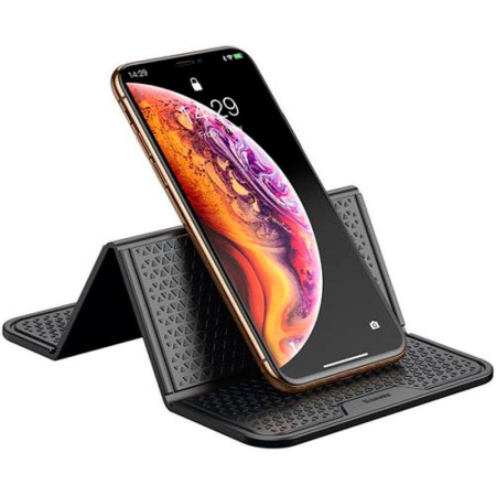 Резиновый коврик Baseus Folding Bracket Antiskid Pad (SUWNT-01) (черный \ Black) (Класс B)