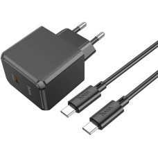 Сетевое зарядное устройство Hoco CS13A Ocean Single Port charger set с кабелем Type-C to Type-C (1m/20W) Черный