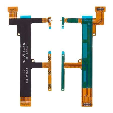 Шлейф для Sony F3112 Xperia XA Dual, F3113 Xperia XA, F3115 Xperia XA, F3116 Xperia XA Dual, бічних клавіш, з компоненти