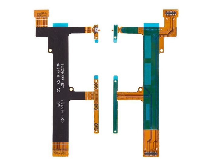 Шлейф для Sony F3112 Xperia XA Dual, F3113 Xperia XA, F3115 Xperia XA, F3116 Xperia XA Dual, боковых клавиш, с компонен