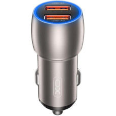 Автомобільне зарядний пристрій XO CC52 (Tarnish, 2USB) Black