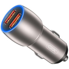 Автомобильное зарядное устройство XO CC52 (Tarnish, 2USB) Black