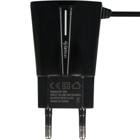 Сетевое зарядное устройство Gelius Pro Edition Auto ID 2USB с кабелем Type-C 2.4A (Черный \ Black)