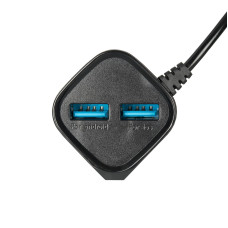 Мережеве зарядний пристрій Gelius Pro Edition Auto ID 2USB з кабелем Type-C 2.4A (Чорний  Black)