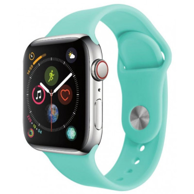 Силіконовий Ремінець для Apple Watch Series 42/44 mm (Зелений / Mint)