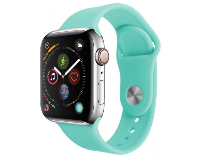 Силиконовый ремешок для Apple Watch Series 42/44 mm (Зеленый / Mint)