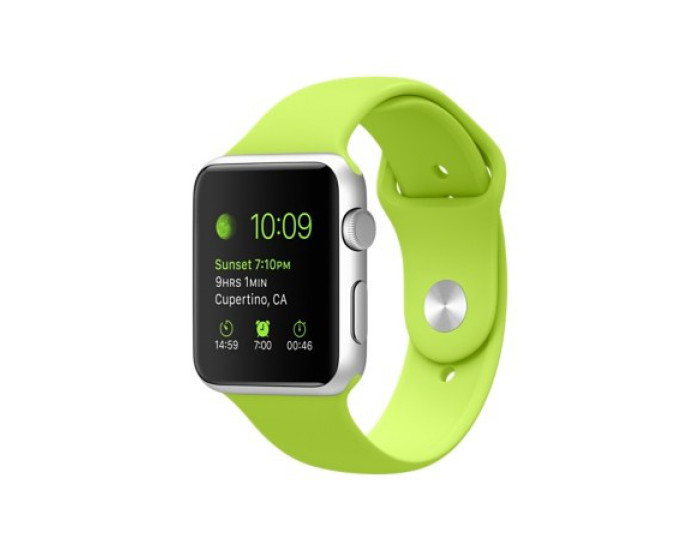 Силиконовый ремешок для Apple Watch Series 38/40 mm (Зеленый / Lime)