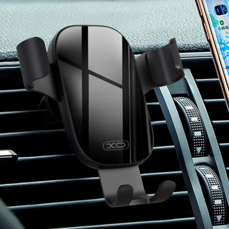 Автодержатель в дефлектор XO C37 (Черный / Black)