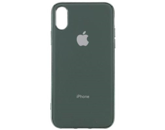 Чехол-силикон оригинал Soft Matte iPhone XS Max, Dark green