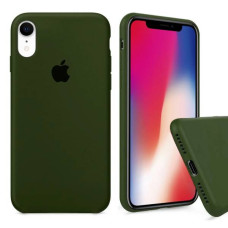 Чехол-силикон оригинал Soft Matte iPhone XR Dark Olive