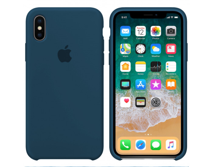 Чехол-силикон оригинал Soft Matte iPhone XS Max, Blue