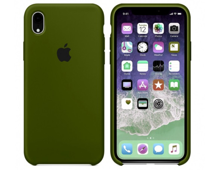 Чехол-силикон оригинал Soft Matte iPhone XR, Virid