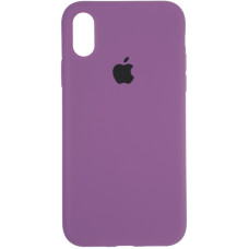 Чехол-силикон оригинал Full Soft Matte iPhone X Purple (Класс B)