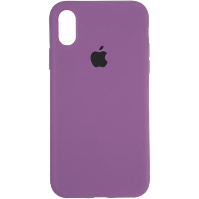 Чехол-силикон оригинал Full Soft Matte iPhone X Purple (Класс B)
