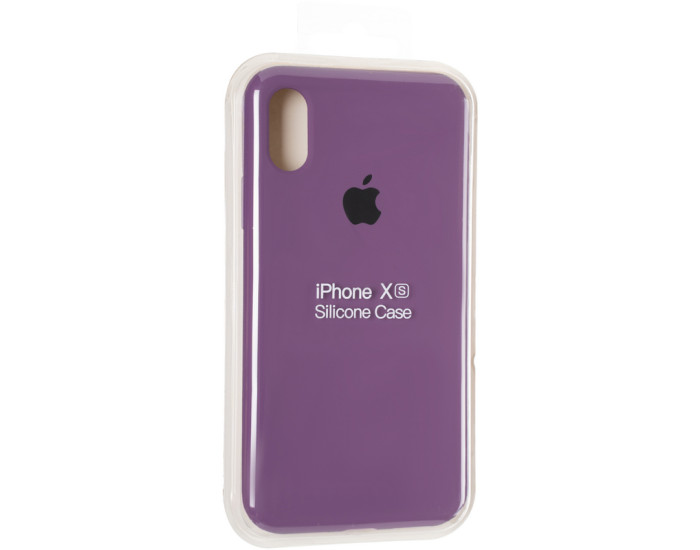 Чехол-силикон оригинал Full Soft Matte iPhone X /XS, Purple