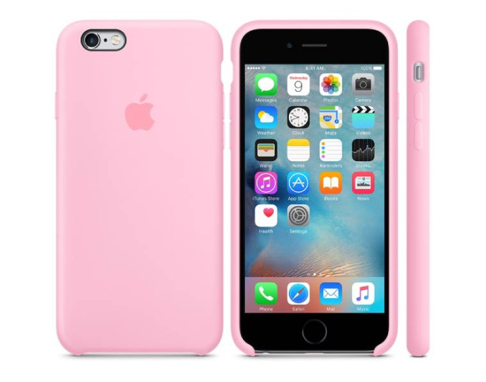 Чехол-силикон Soft Glass iPhone 6 / 6S Candy Pink