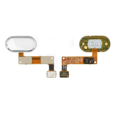 Шлейф для Meizu M5, кнопки меню, Білий