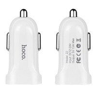 Автомобільне зарядний пристрій Hoco Z2 з кабелем Micro (1USB,1.5A), White