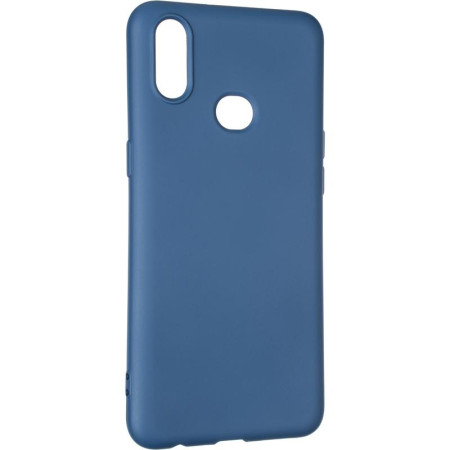 Чехол-силикон оригинал Full Soft Matte Samsung A107 A10s Dark Blue