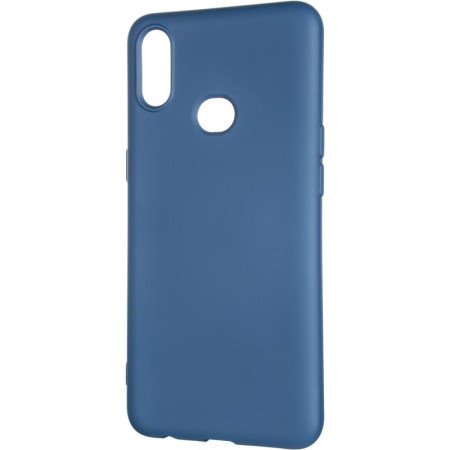 Чехол-силикон оригинал Full Soft Matte Samsung A107 A10s Dark Blue