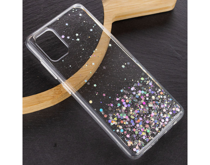 Чехол Star Glitter Samsung Galaxy A72 4G / A72 5G, Прозрачный