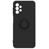 Чехол-силикон Candy Ring Full Camera Samsung Galaxy A72 4G / A72 5G, (Черный / Black)
