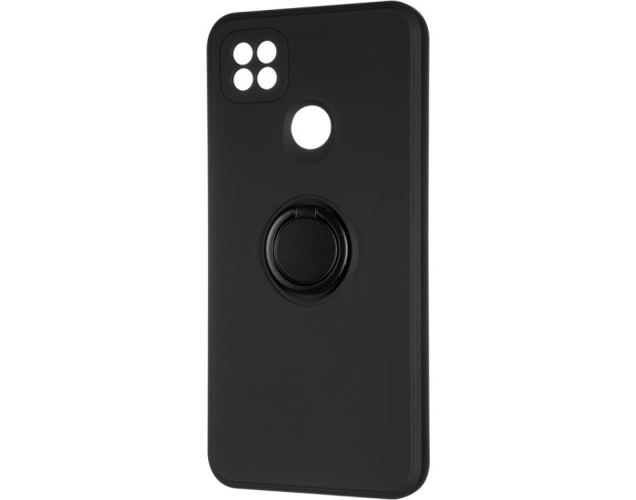 Чохол-силікон Gelius Ring Holder Case for Xiaomi Redmi 9C Black