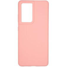 Чехол-силикон оригинал 99% Soft Matte Samsung G998 S21 Ultra Pink (Класс B)