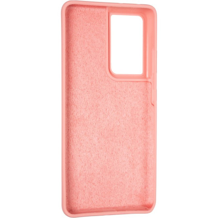 Чехол-силикон оригинал 99% Soft Matte Samsung G998 S21 Ultra Pink (Класс B)