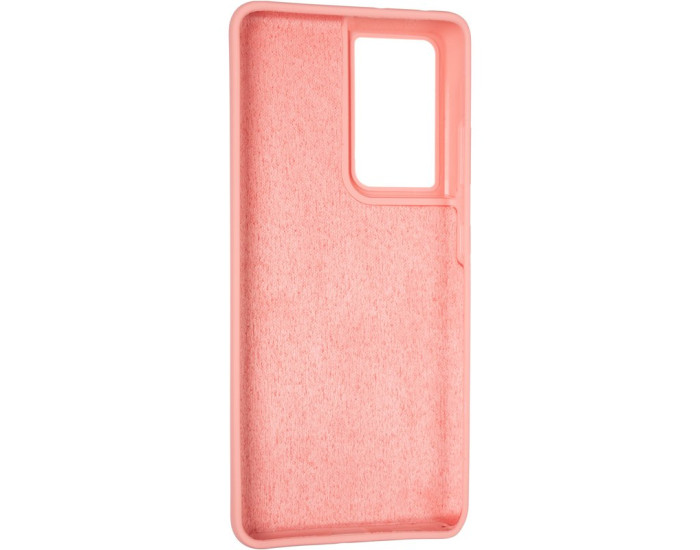 Чехол-силикон оригинал 99% Soft Matte Samsung G998 S21 Ultra Pink