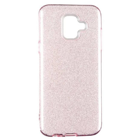 Чехол-силикон Remax Glitter Samsung J415 J4 Plus - 2018 Pink (Класс А)