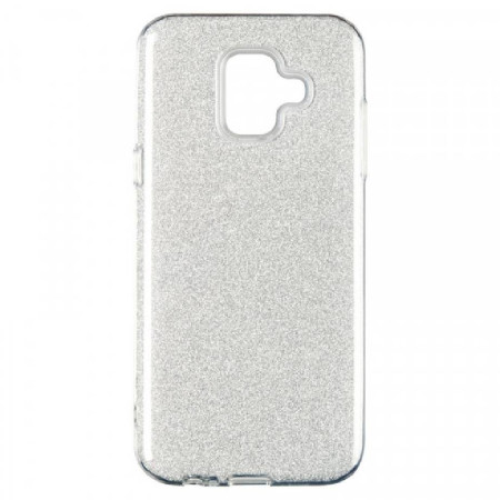 Чехол-силикон Remax Glitter Samsung A600 A6 - 2018 Silver